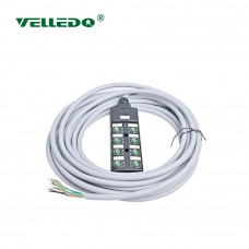 Распределительная коробка VELLEDQ M12-A3-8K5P-3.0PUR/GY